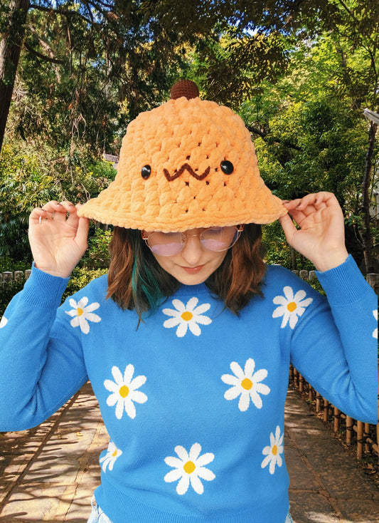 Crochet Pattern: Pumpkin Bucket Hat