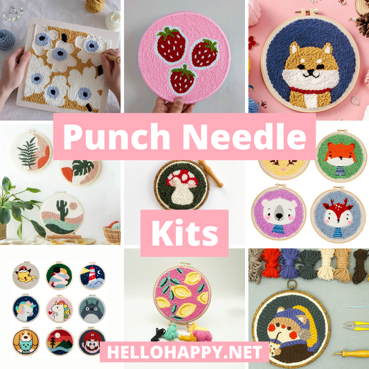 Learn a new skill with punch needle kits!