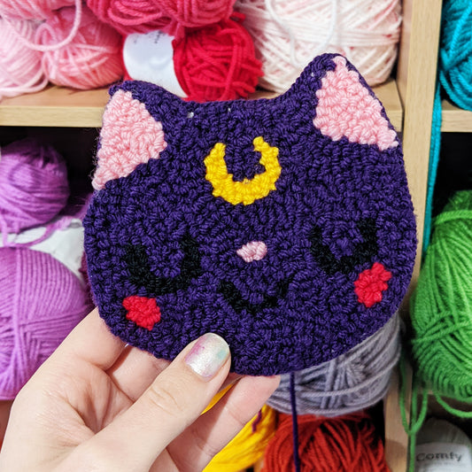 My first go at needle punching! Free printable Luna for you!