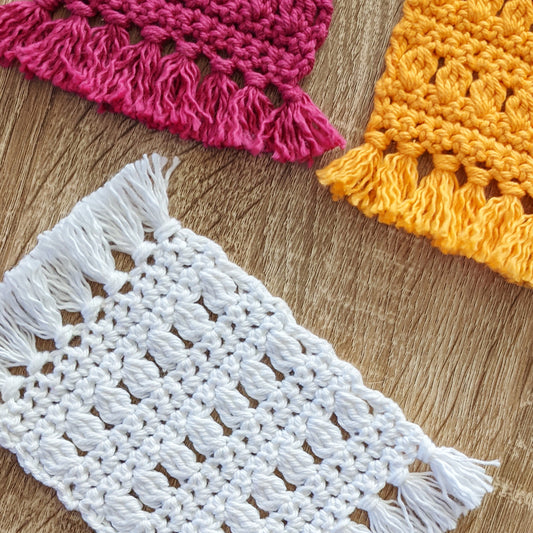 Crochet Pattern: Boho Mug Rugs