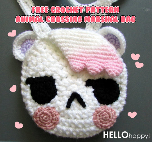 Free crochet pattern: Animal Crossing Marshal bag