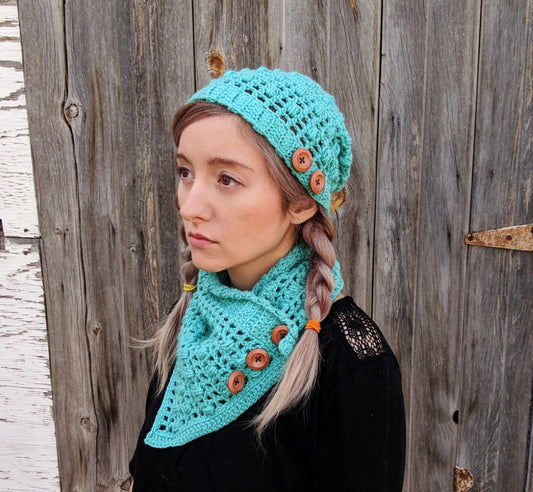 Crochet Pattern: Abigail hat & cowl