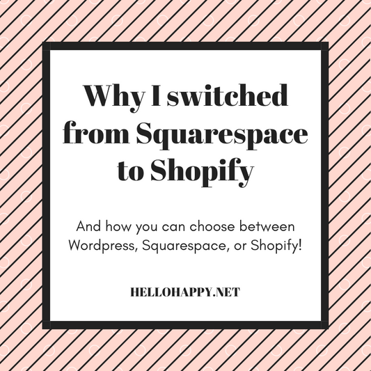 Why I switched from Squarespace to Shopify