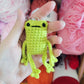 Crochet Leggy Froggy Keychain