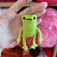 Crochet Leggy Froggy Keychain