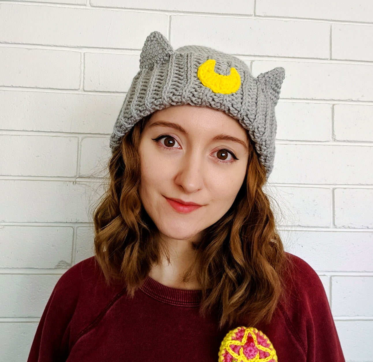 Crochet Pattern: Moon Cat Beanie