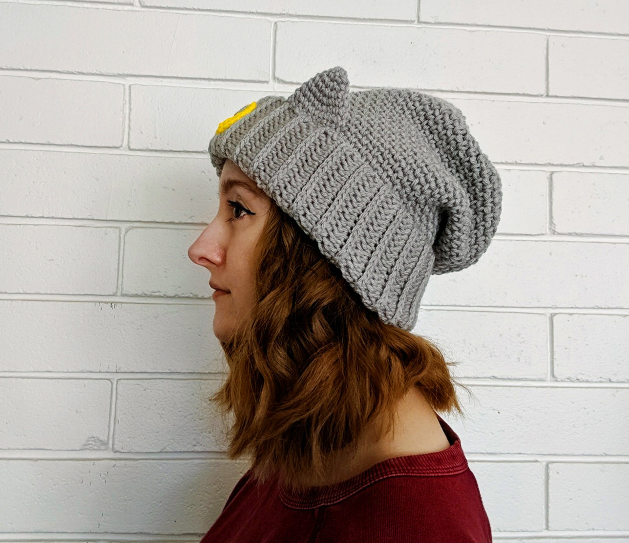 Crochet Pattern: Moon Cat Beanie