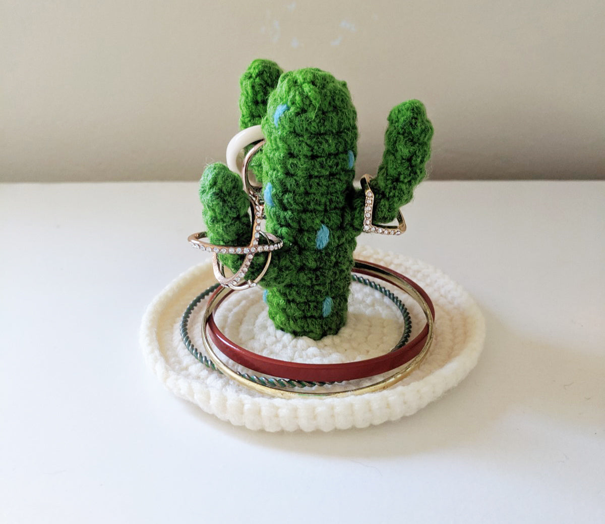 Crochet Pattern: Cactus Jewelry Holder