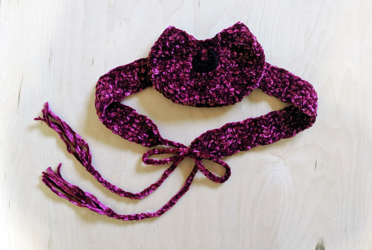 Crochet Pattern: Velvet Moon Cat Belt Bag