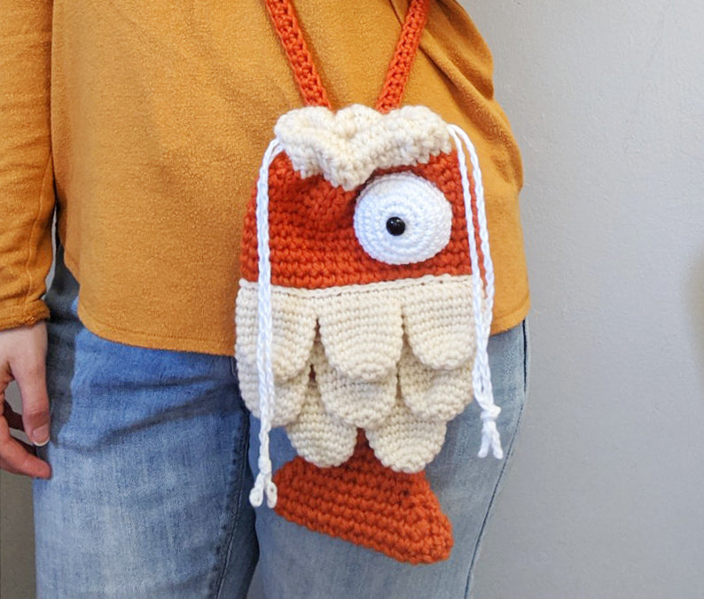 Crochet Pattern: Funny Fish Crossbody Bag