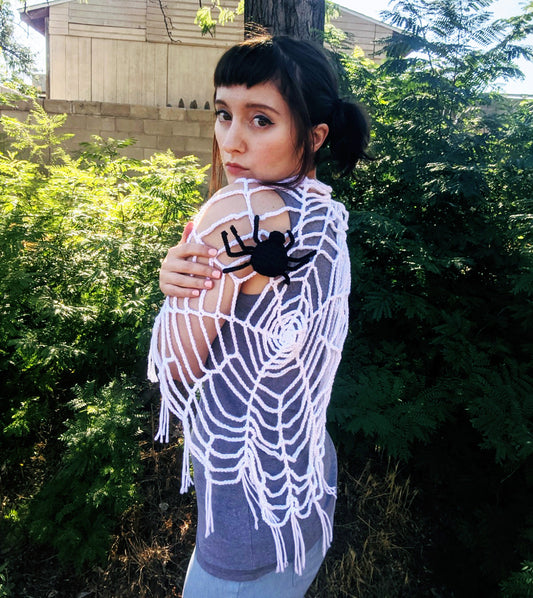 Crochet Pattern: Spider Web Shawl