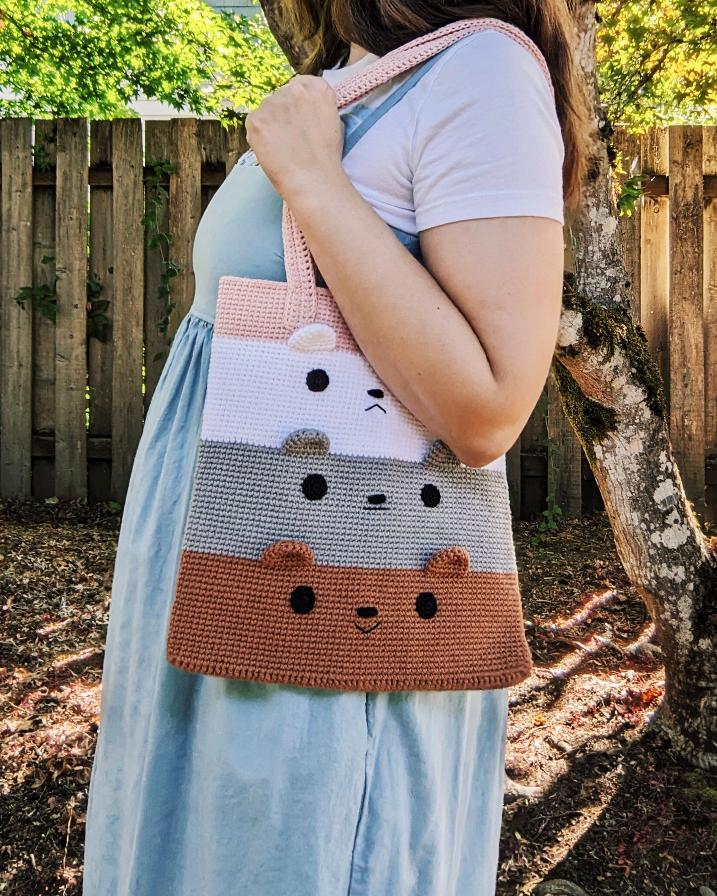 Crochet Pattern: Three Bears Tote Bag