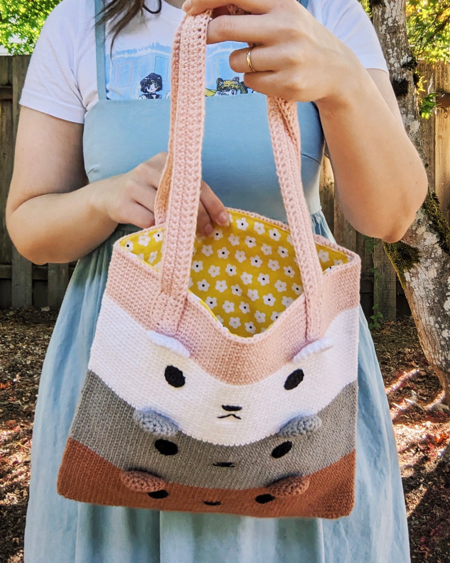 Crochet Pattern: Three Bears Tote Bag