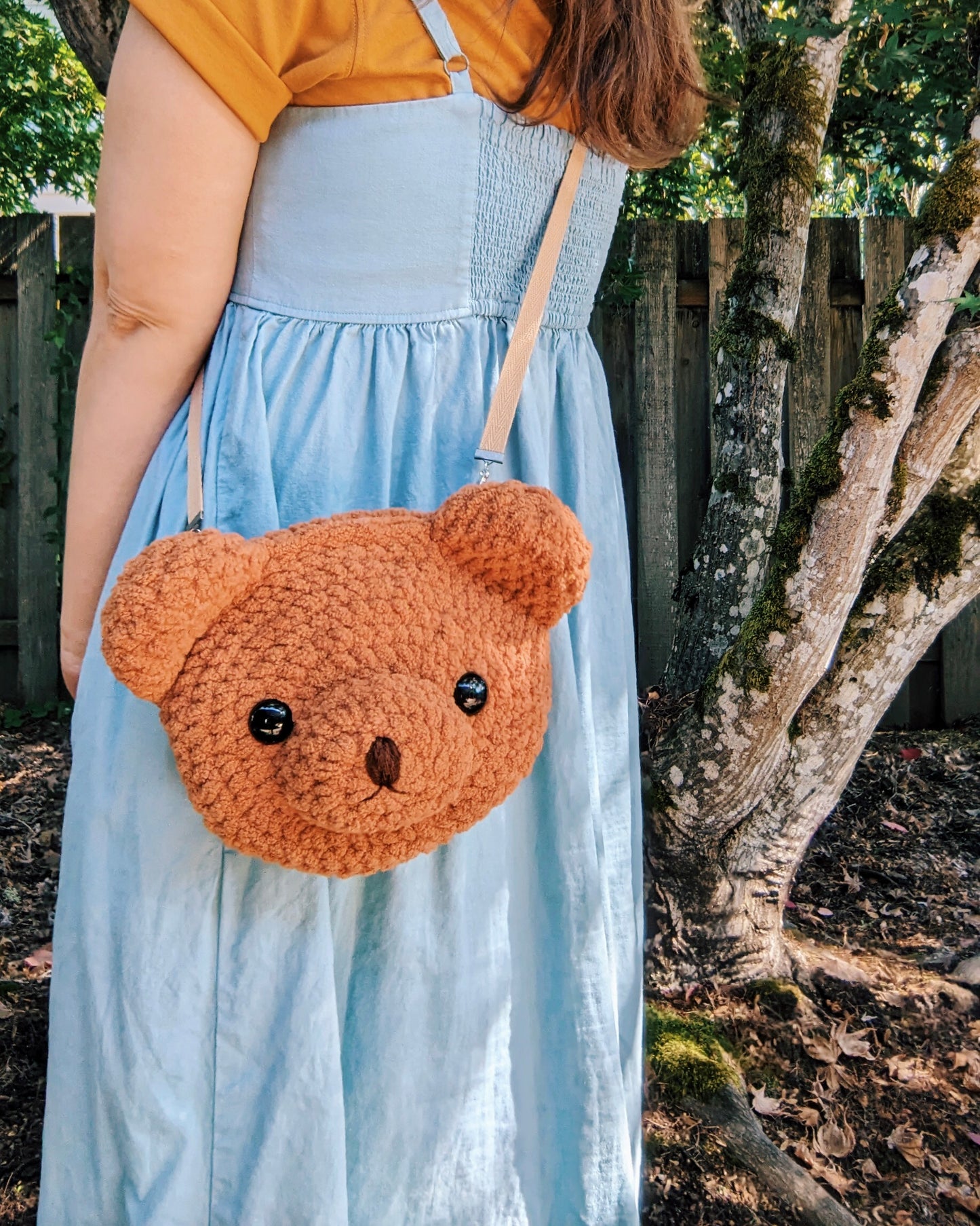 Crochet Pattern: Plushie Bear Crossbody Bag