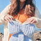 Crochet Pattern: Plush Bow Crossbody Bag