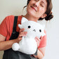 Pretty Kitty Jumbo Plushie - Hand Crocheted Adorable Stuffed Animal Cat - Sample Sale