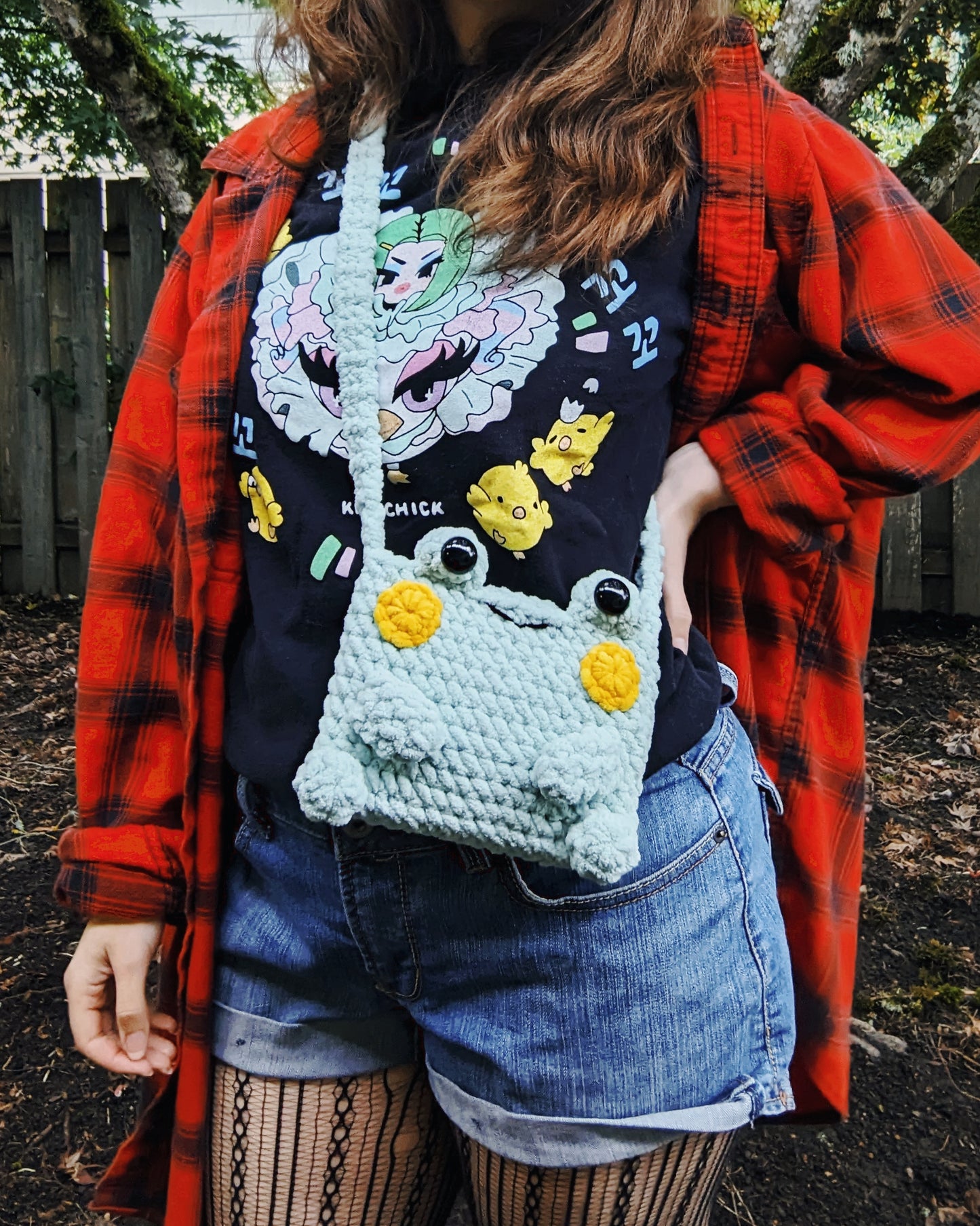 Crochet Pattern: Froggy Plushie Phone Bag