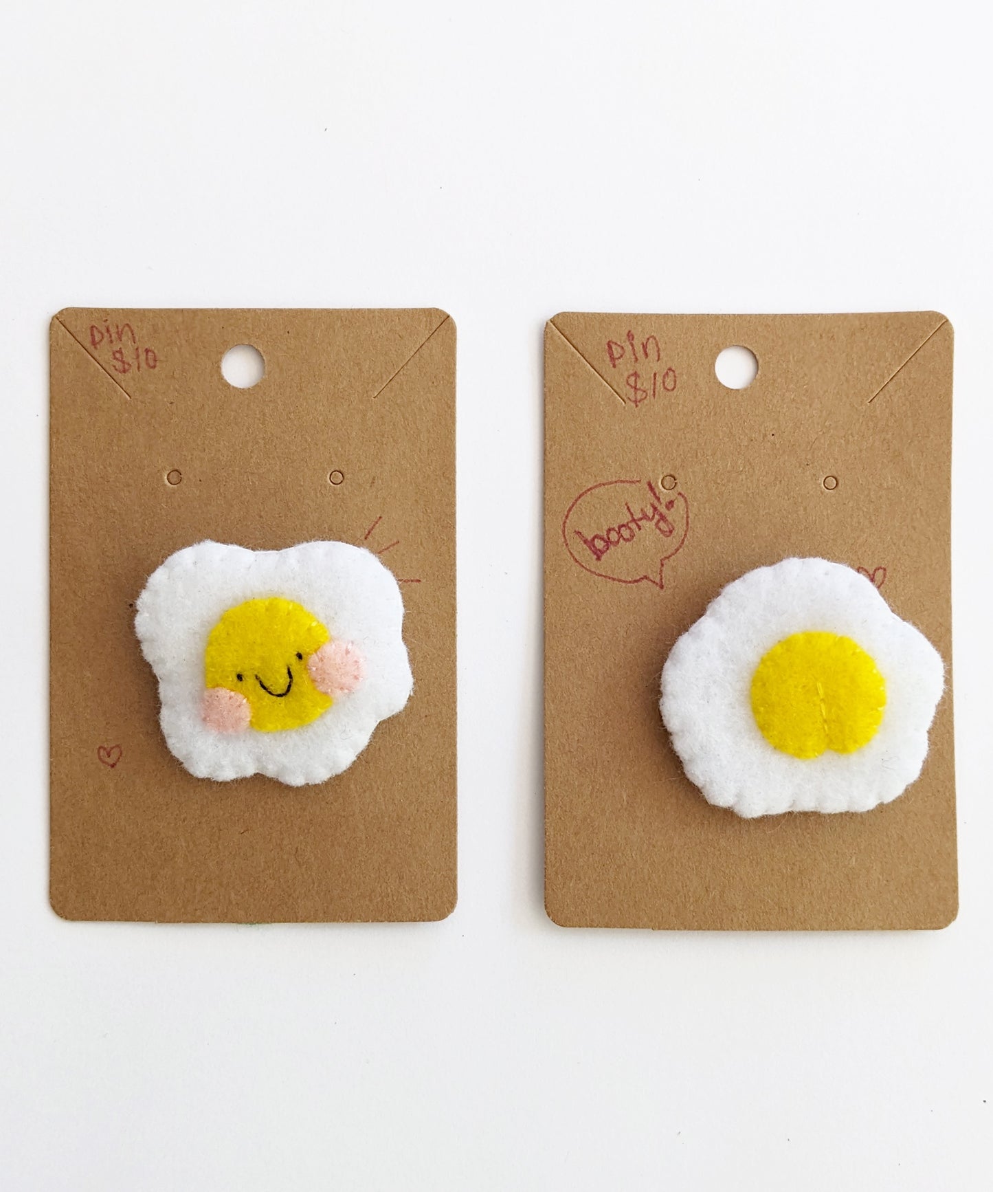 Handmade Felt Egg Pins