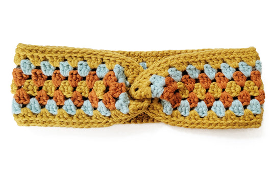 Granny Square Crochet Headband - Inventory Sale