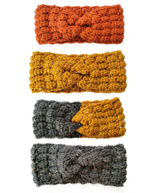 Twisted and Textured Crochet Headband - Inventory Sale