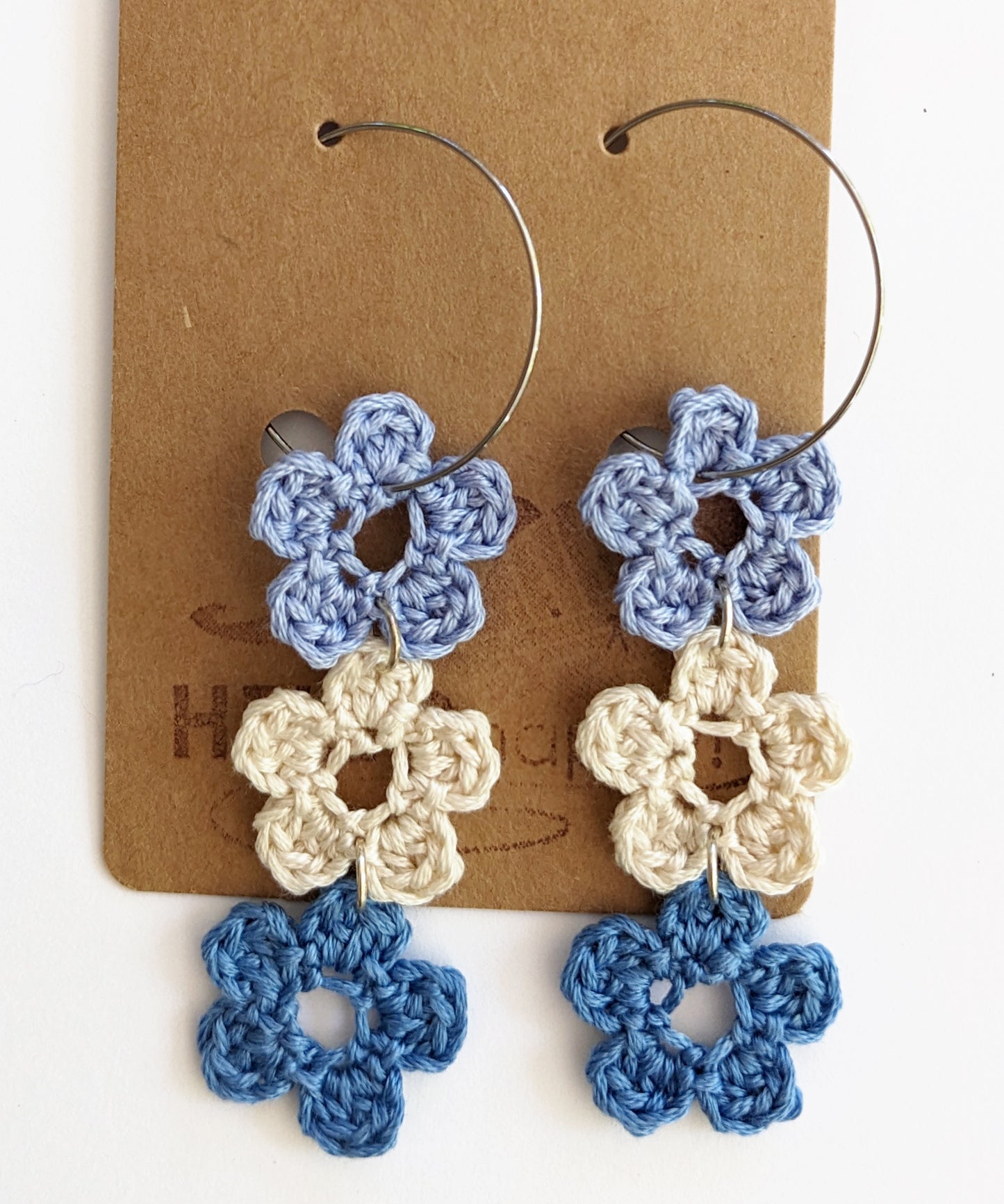 Crochet Flower Earrings - Choose your favorite flower