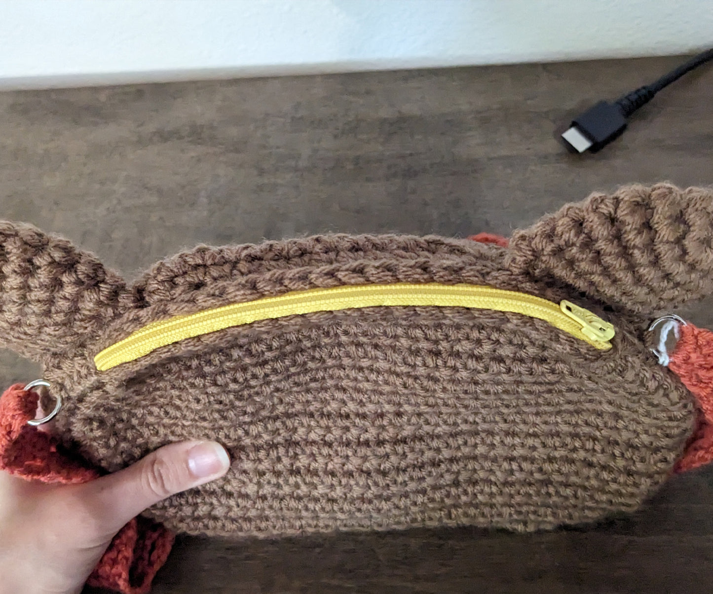 Sweet Bear Crossbody Bag - Hand crocheted purse
