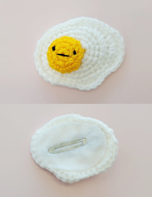 Crochet Pattern: Egg Hair Clip
