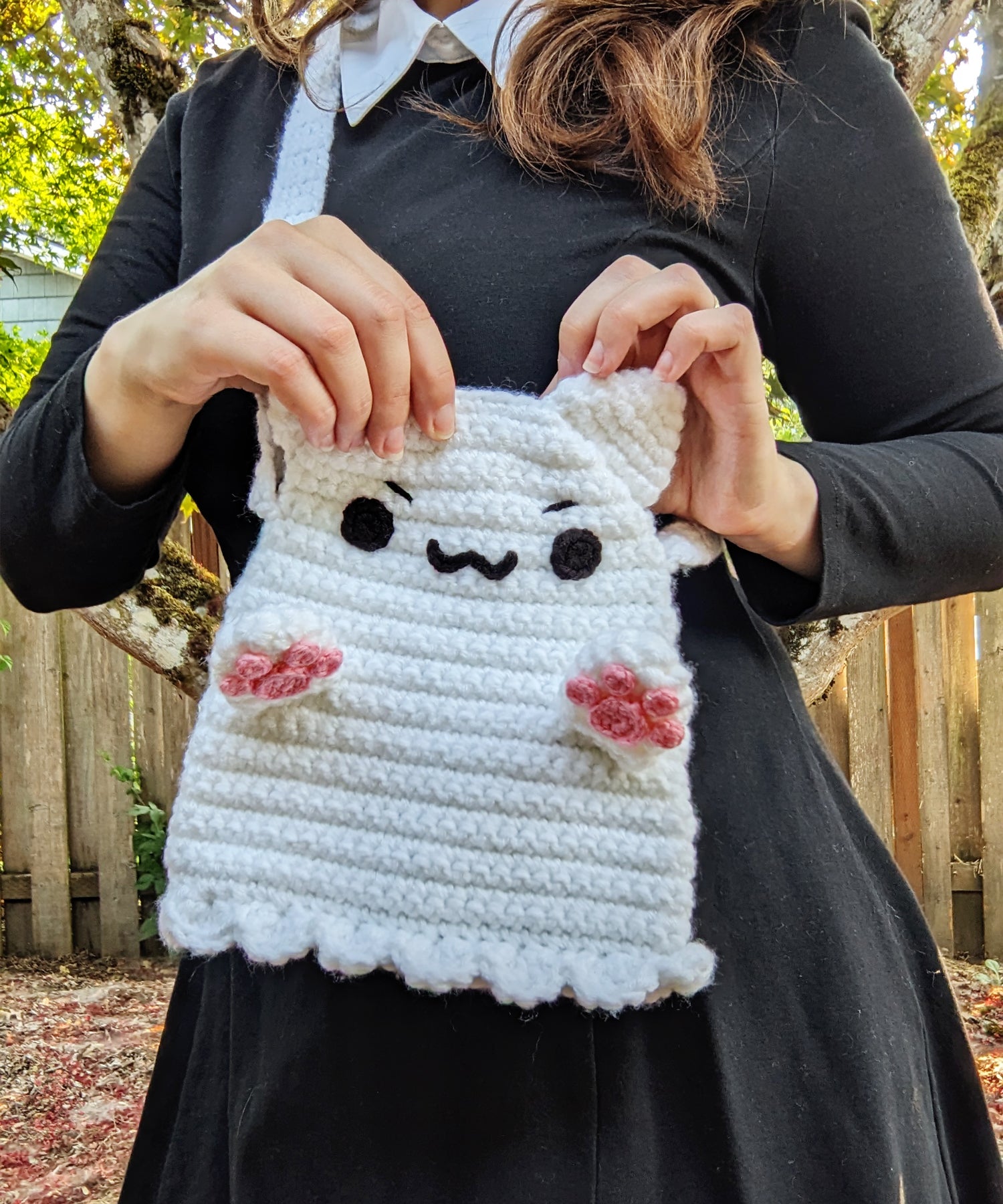 Crochet cat hot sale bag pattern