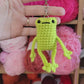 Crochet Leggy Froggy Keychain