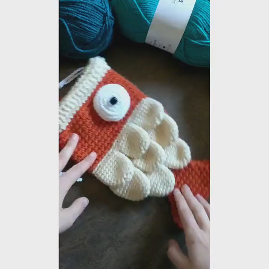 Crochet Pattern: Funny Fish Crossbody Bag