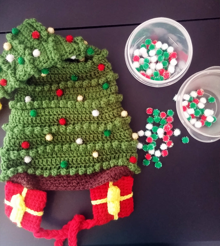 Crochet Pattern: Christmas Tree Hat