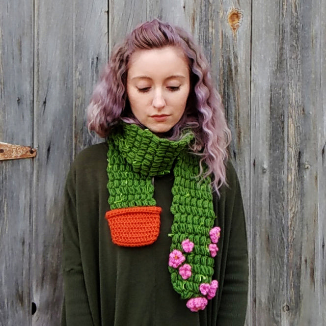 Crochet Pattern: Cactus Scarf