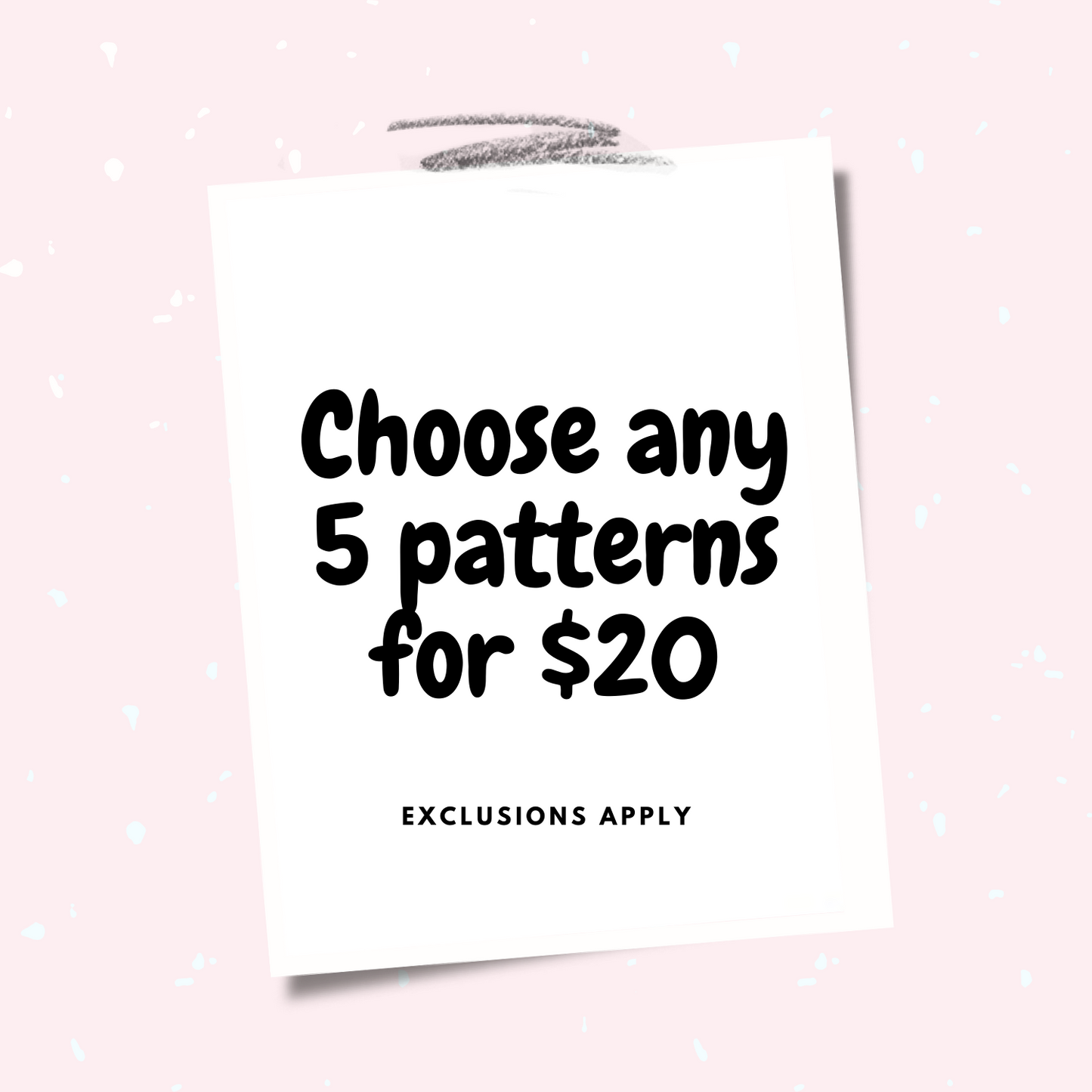 Crochet Pattern Bundle: 5 for $20