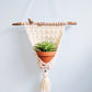 Crochet Pattern: Faux Macrame Hanging Planter With Tassel