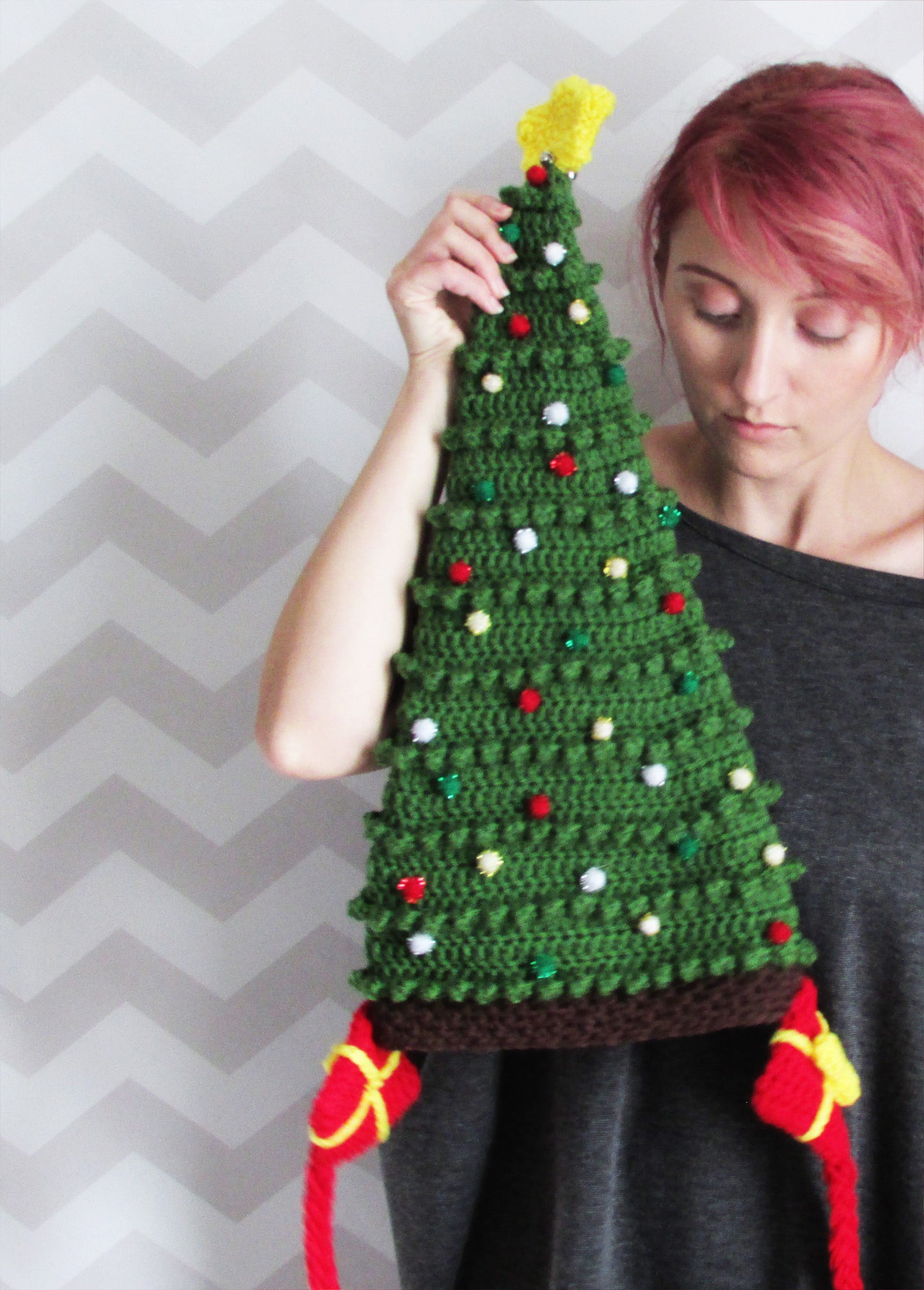 Crochet Pattern: Christmas Tree Hat