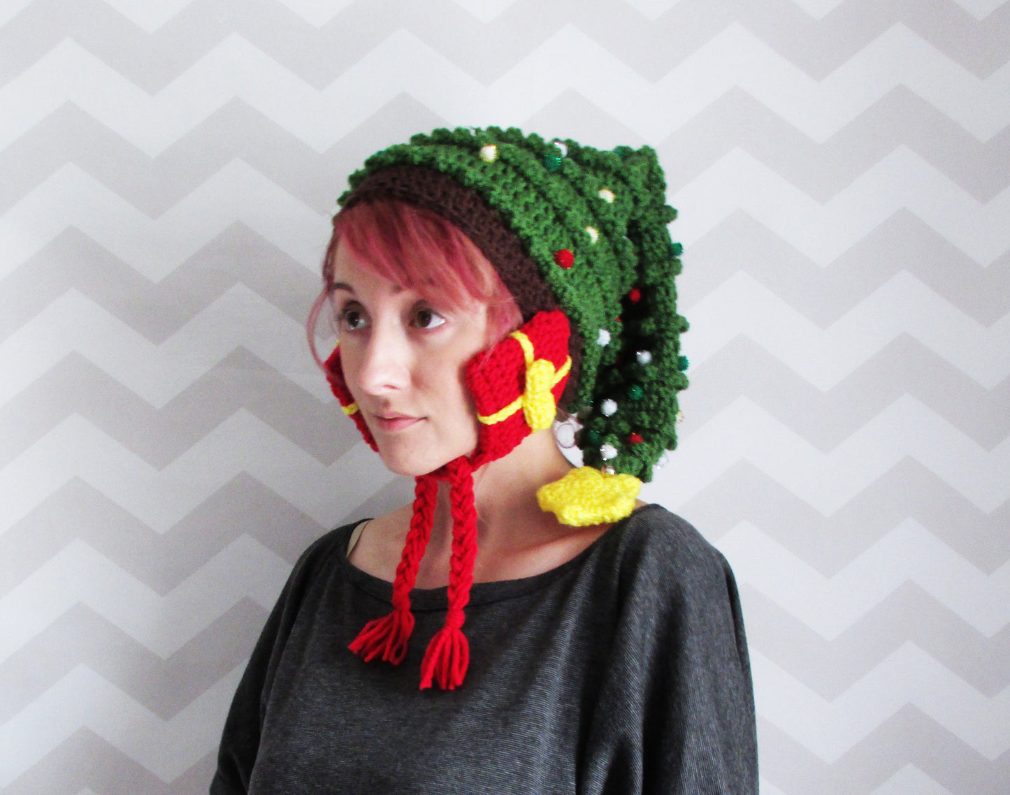 Crochet Pattern: Christmas Tree Hat