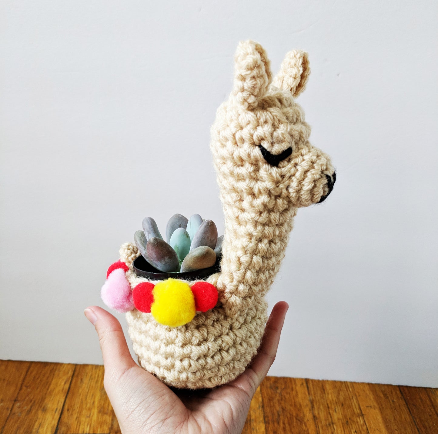Crochet Pattern: Llama Planter