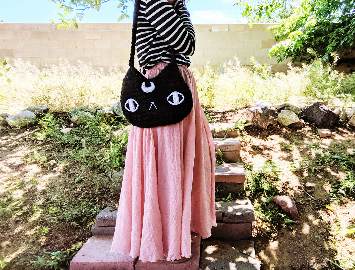Crochet Pattern: Moon Cat Bag