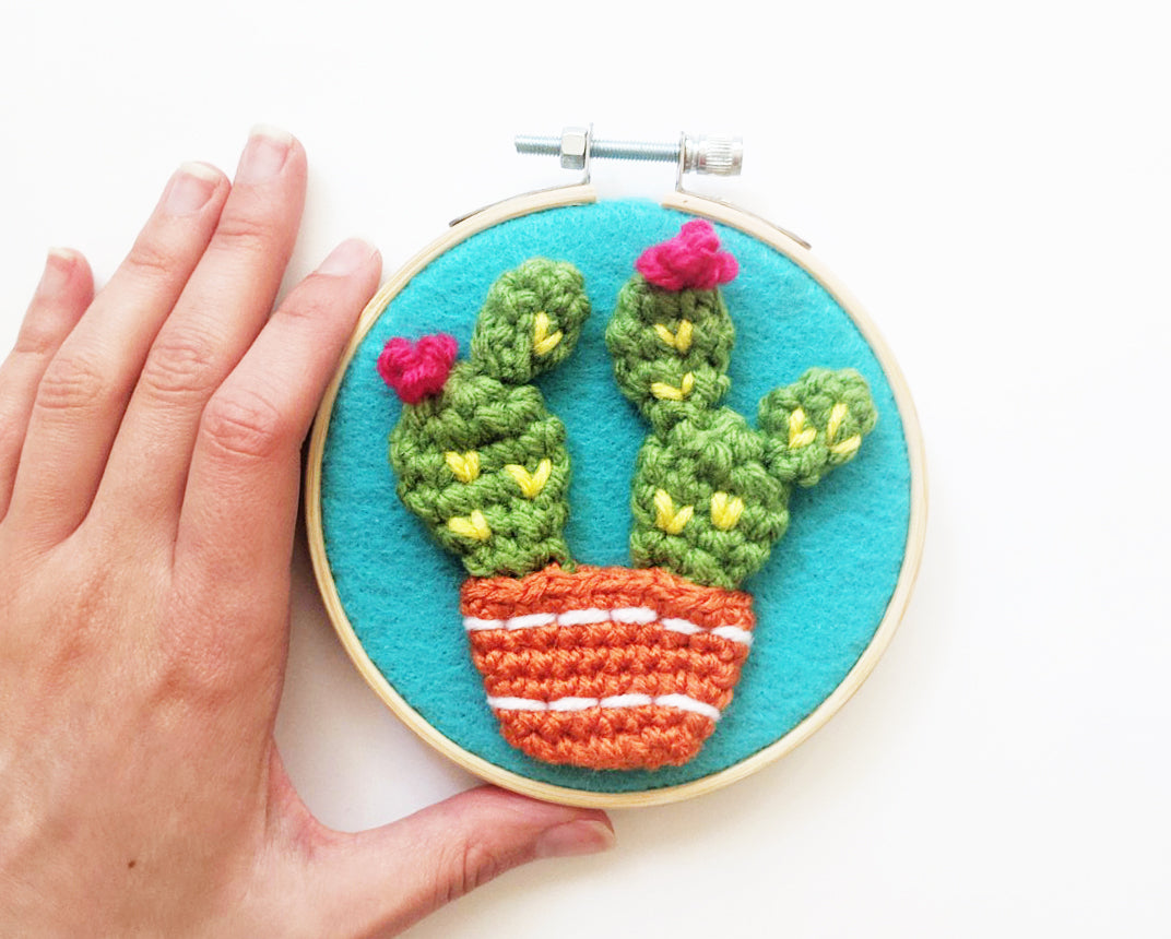 Crochet Pattern: Cactus Wall Hanging