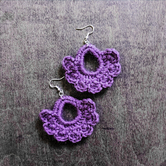 Crochet Pattern: Pretty Petal Earrings