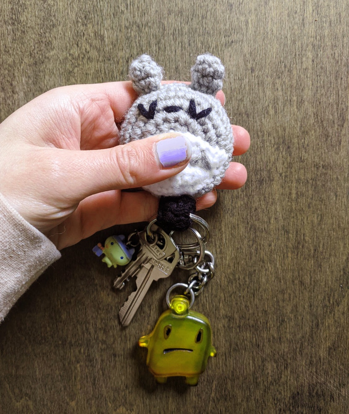 Friendly Chinchilla Key Ring Holder