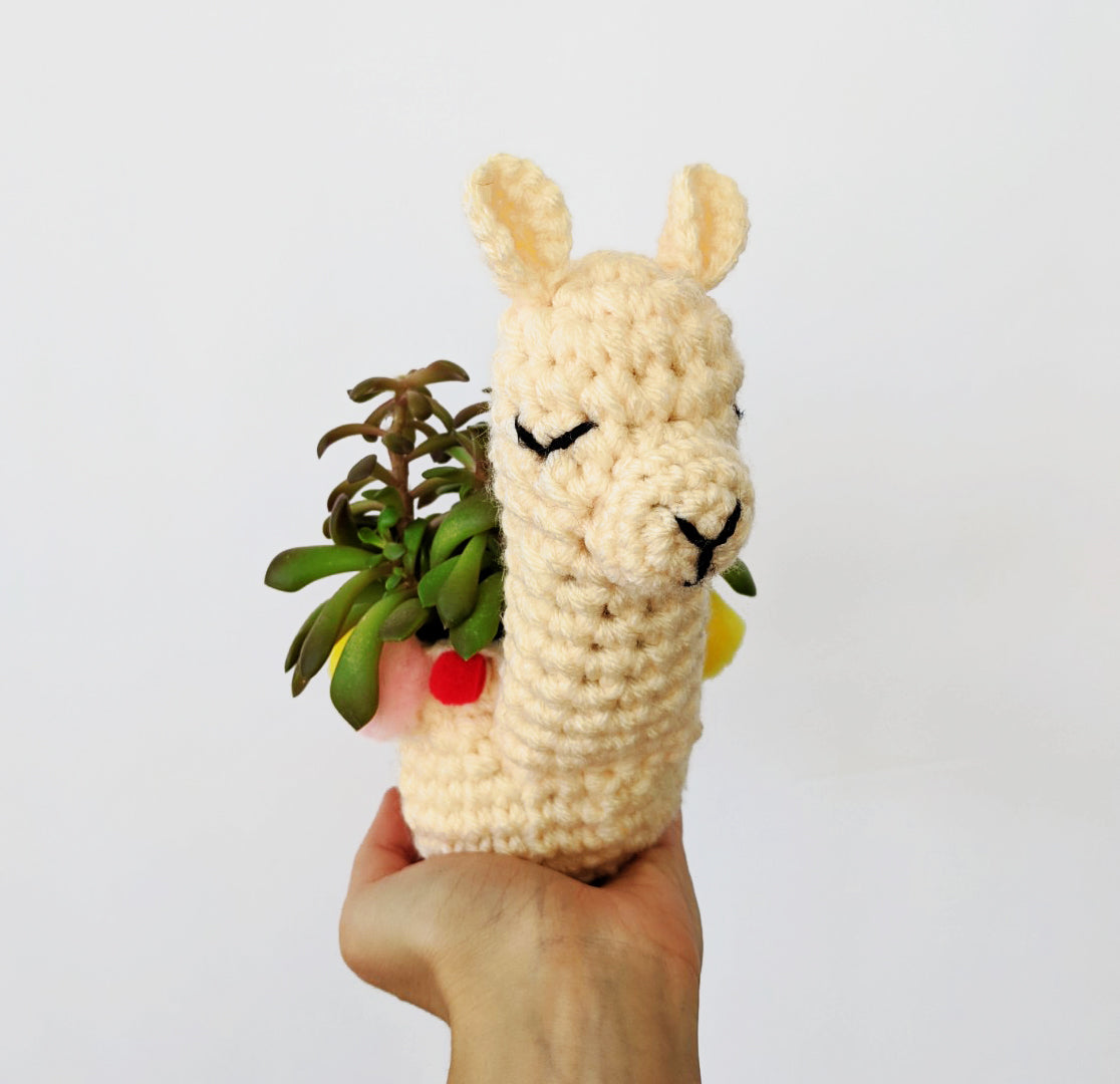 Crochet Pattern: Llama Planter