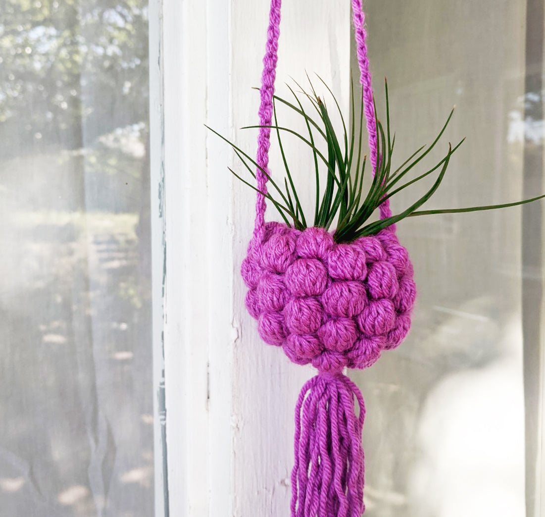 Crochet Pattern: Bubbles Hanging Air Planter