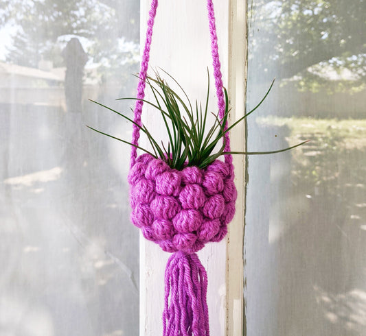 Crochet Pattern: Bubbles Hanging Air Planter
