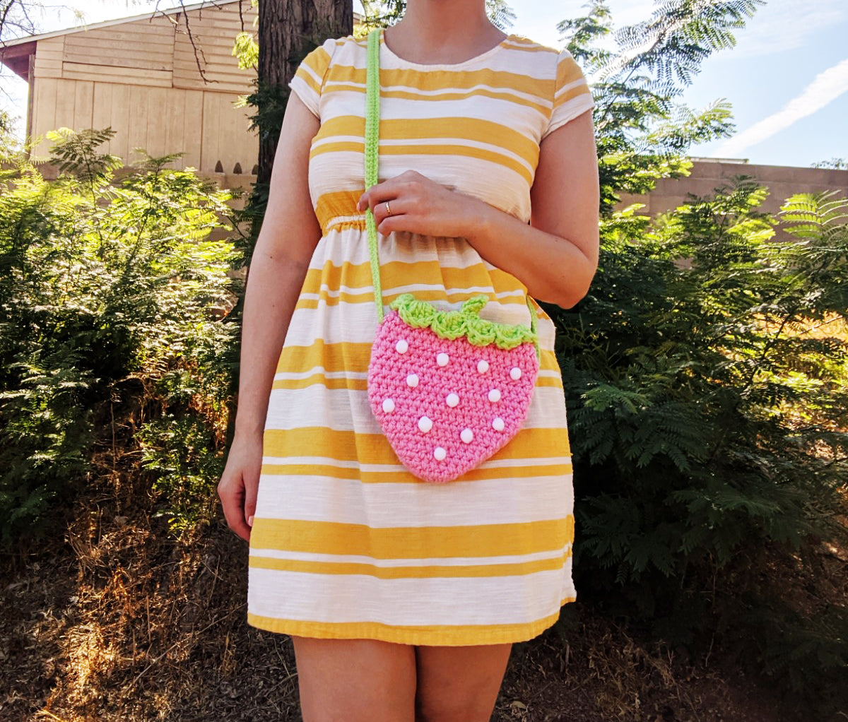 Crochet Pattern: Strawberry Hat & Bag Bundle