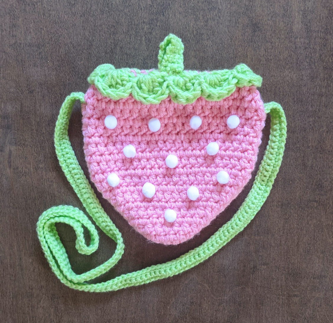 Crochet Pattern: Strawberry Crossbody Bag