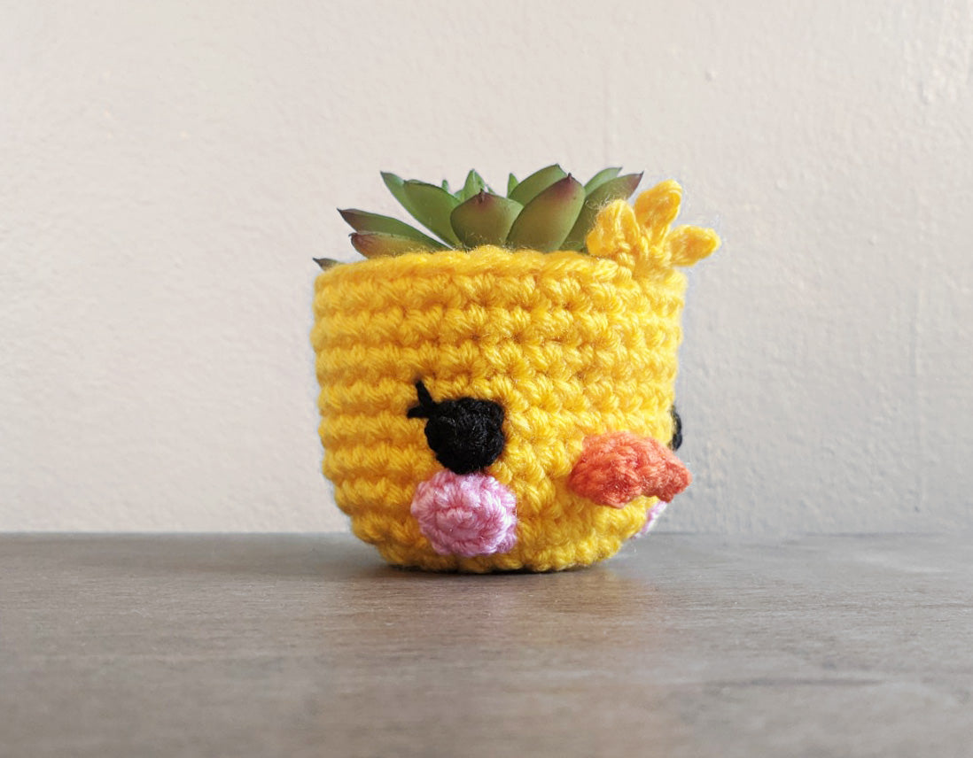 Crochet Pattern: Duckling Planter