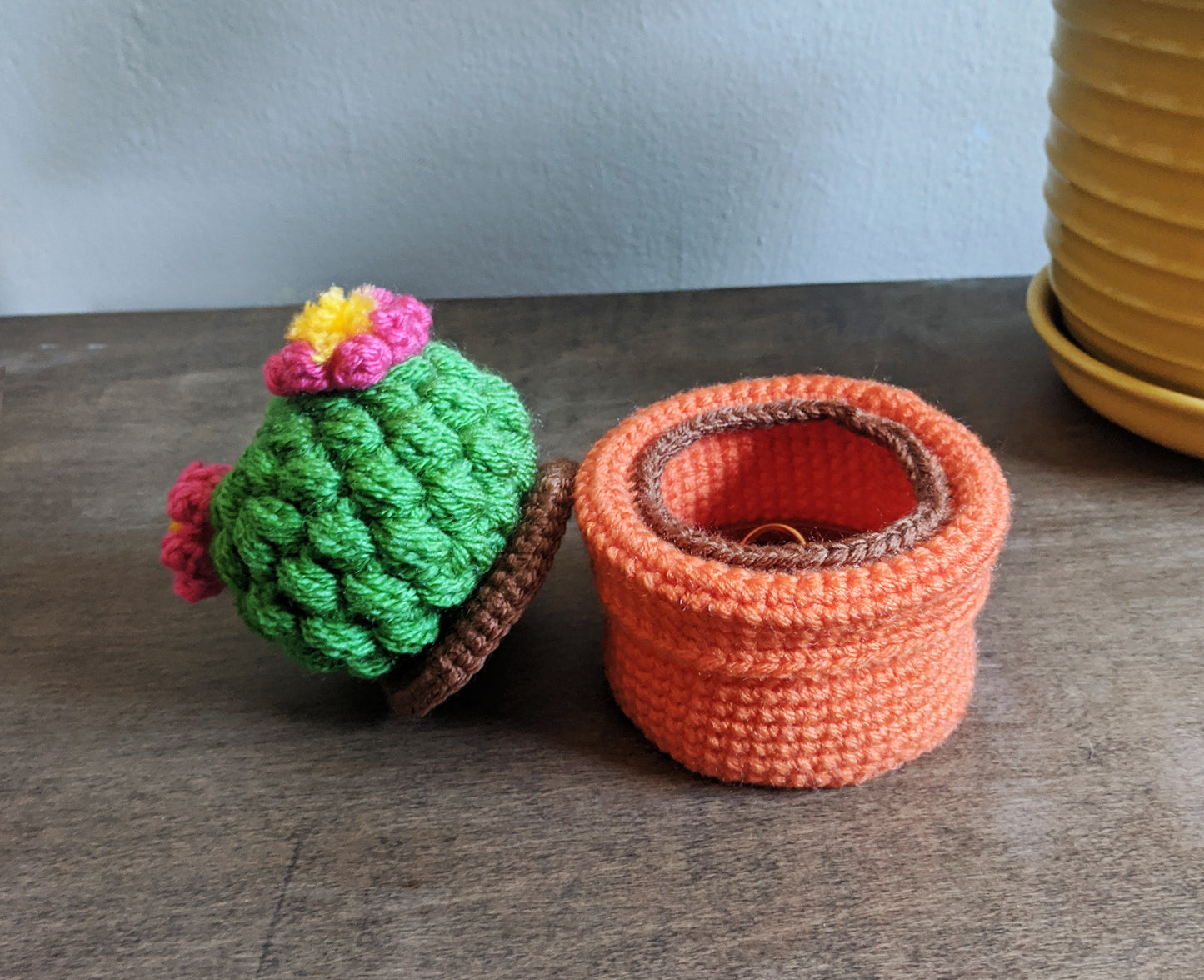 Crochet Pattern: Cactus Trinket Box