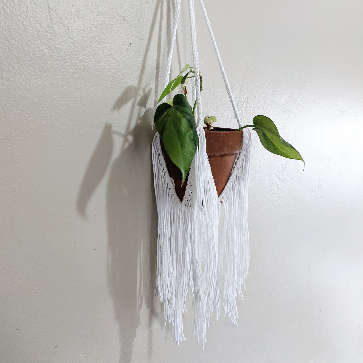 Crochet Pattern: Fringe Hanging Planter