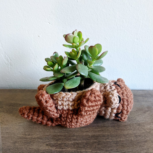 Crochet Pattern: Otter Planter